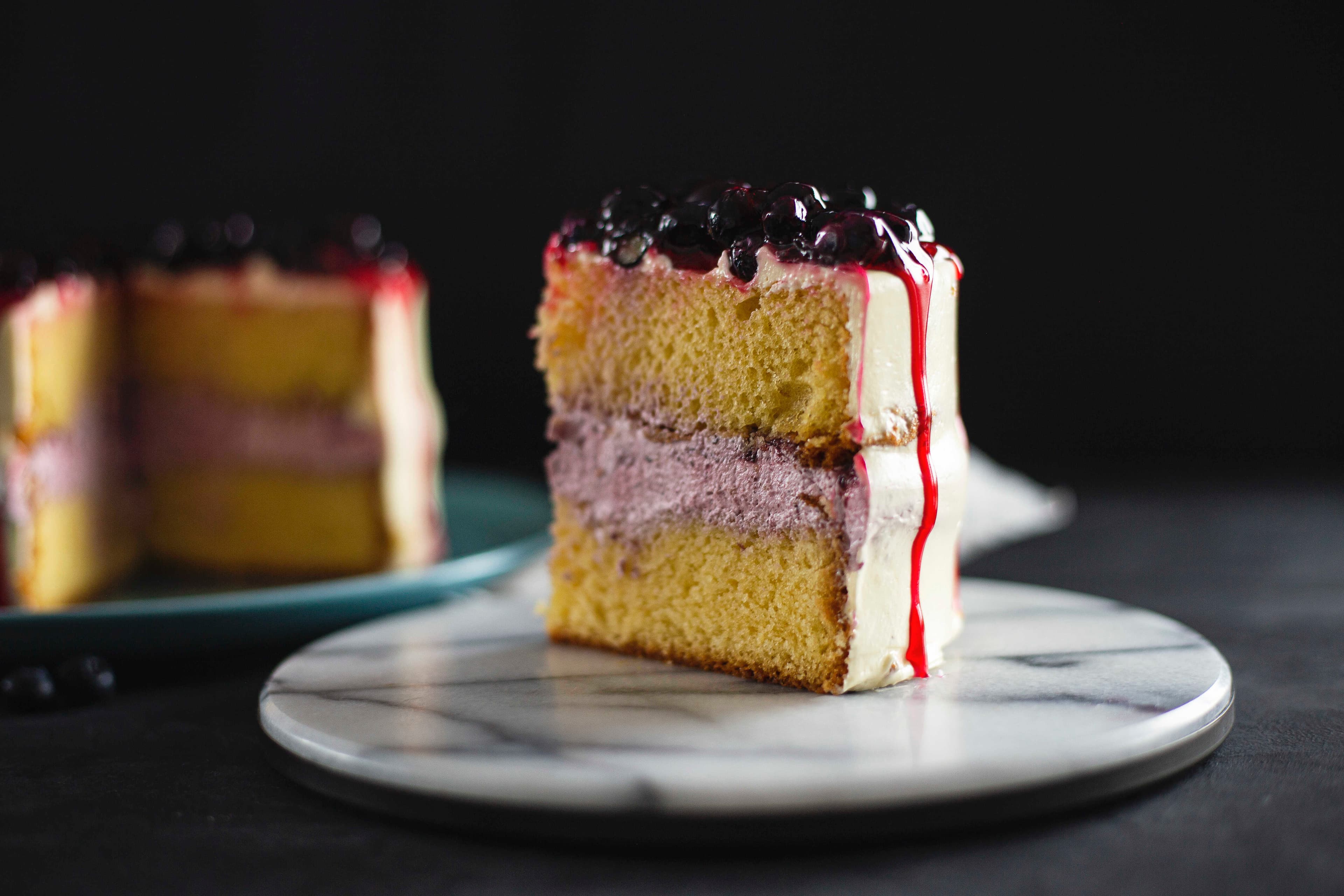 Torta Vainilla Arándanos Porción