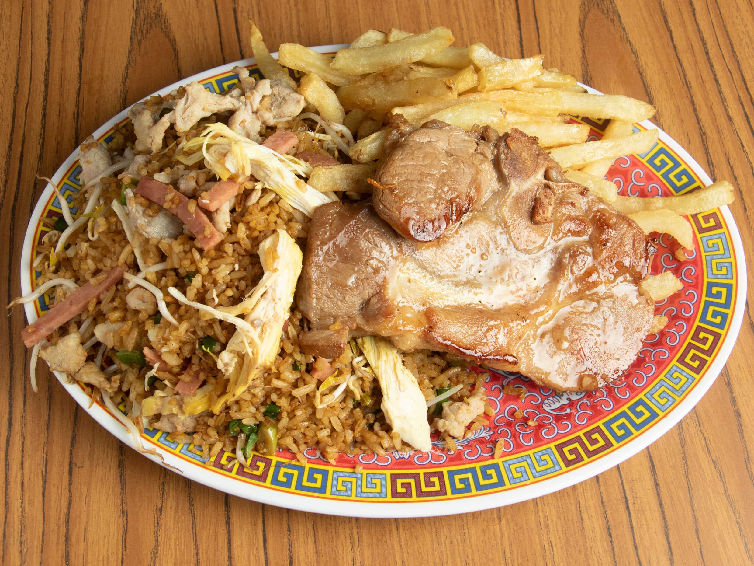 Menú con Chuleta de Cerdo