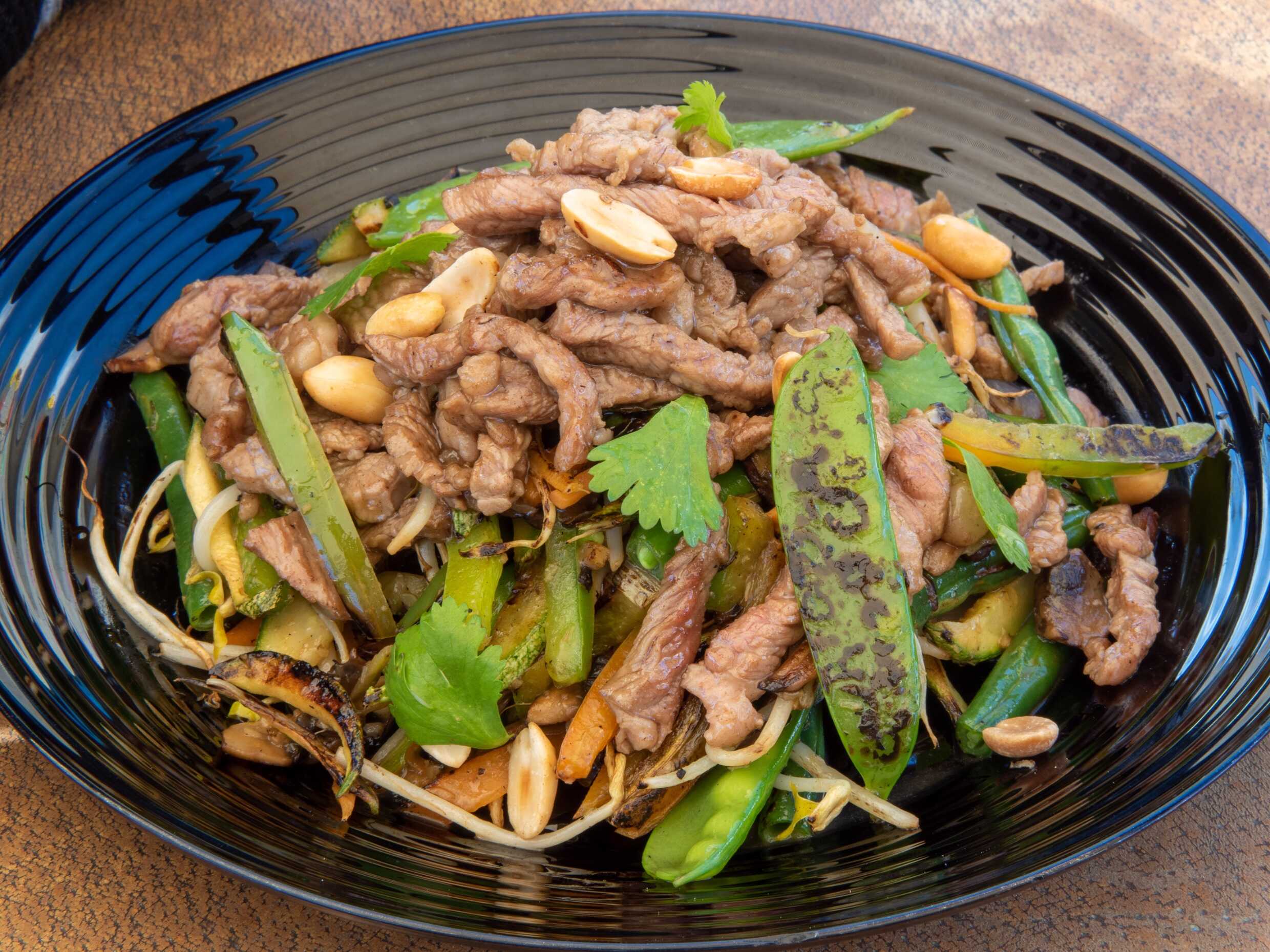 Chop suey con res