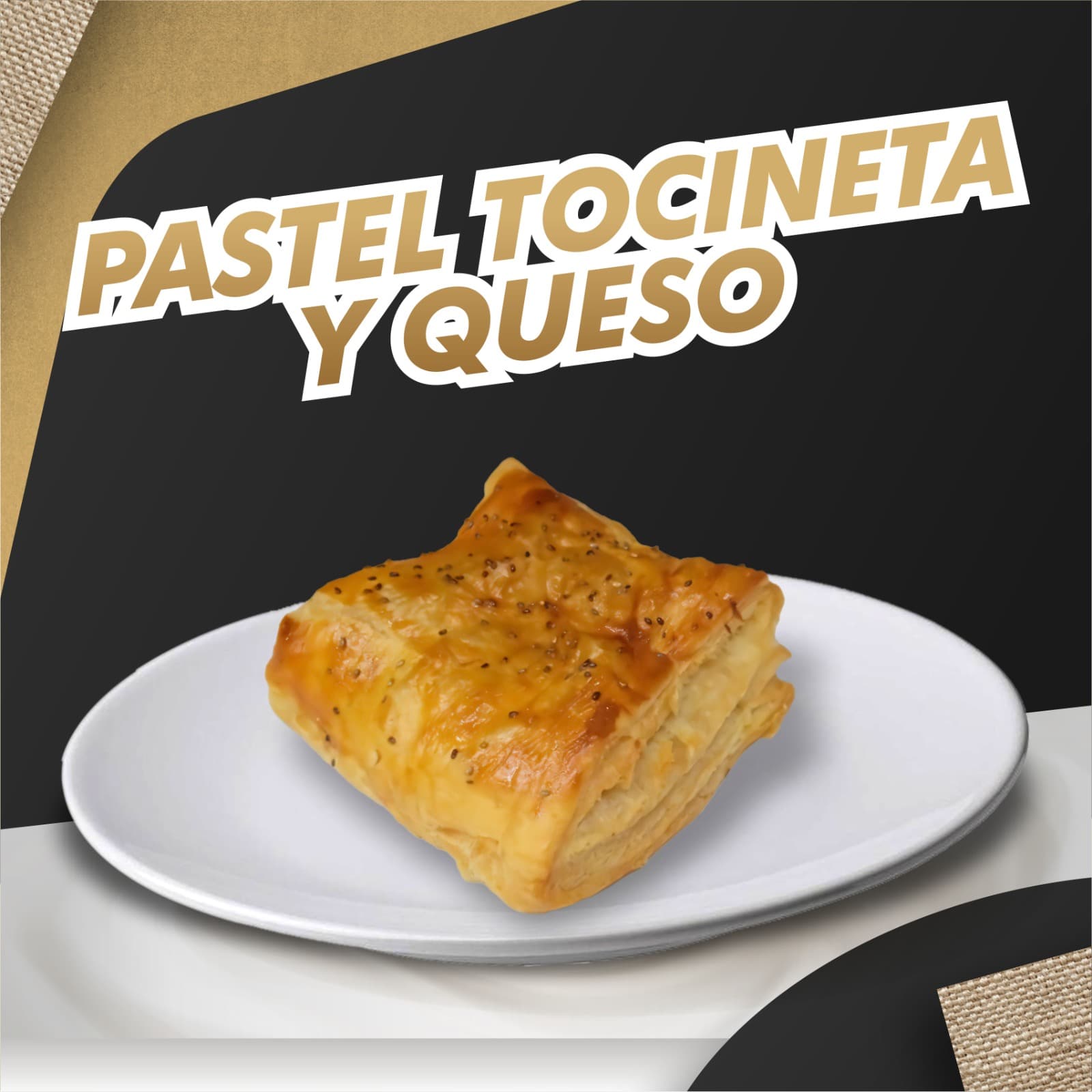 Pastel Tocineta Queso