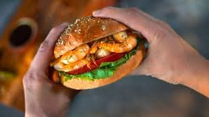 Hamburguesa de Camarones