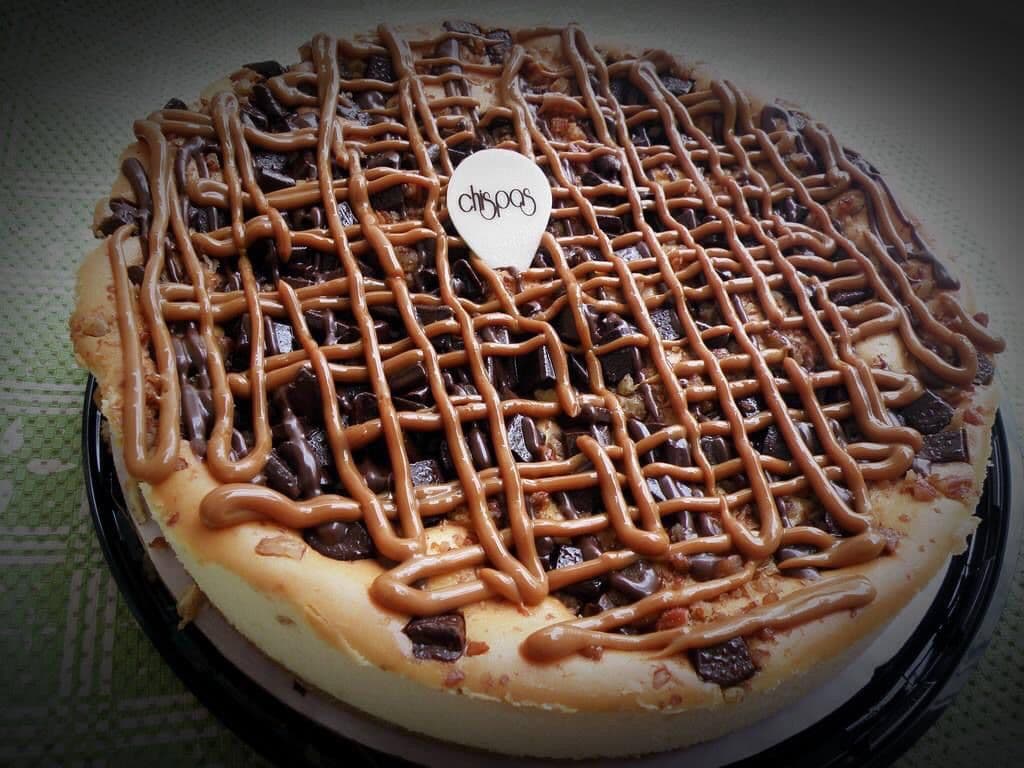 Cheesecake de Chocolate con Nuez y Cajeta