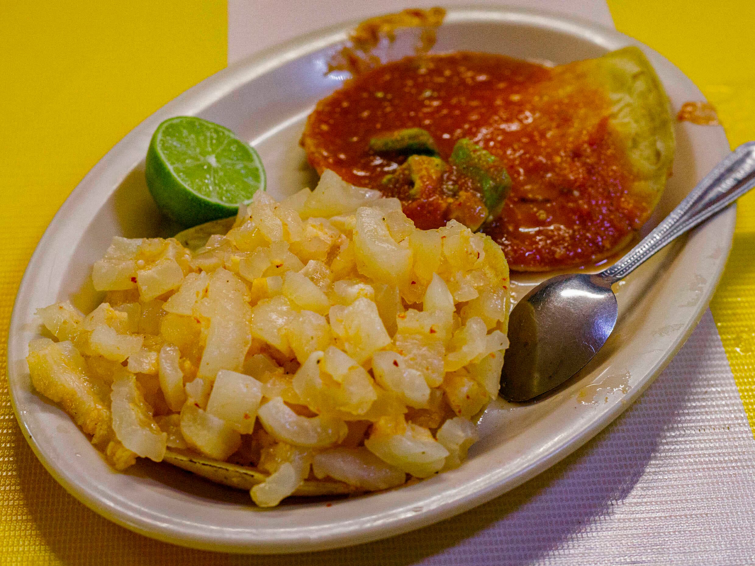Tostada de Cuero.