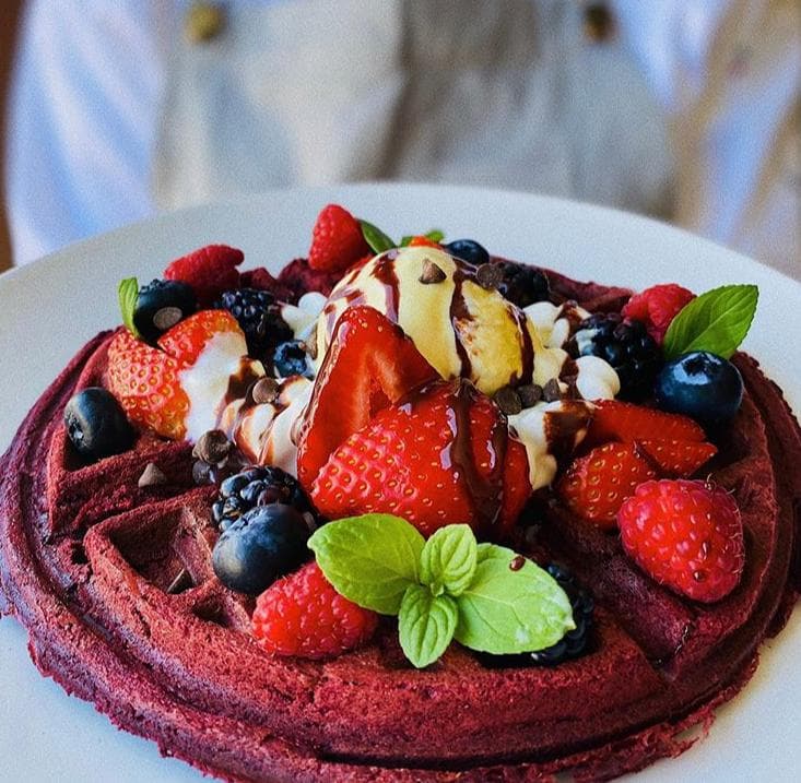 Waffle de Red Velvet
