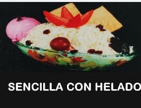 Sencilla con Helado