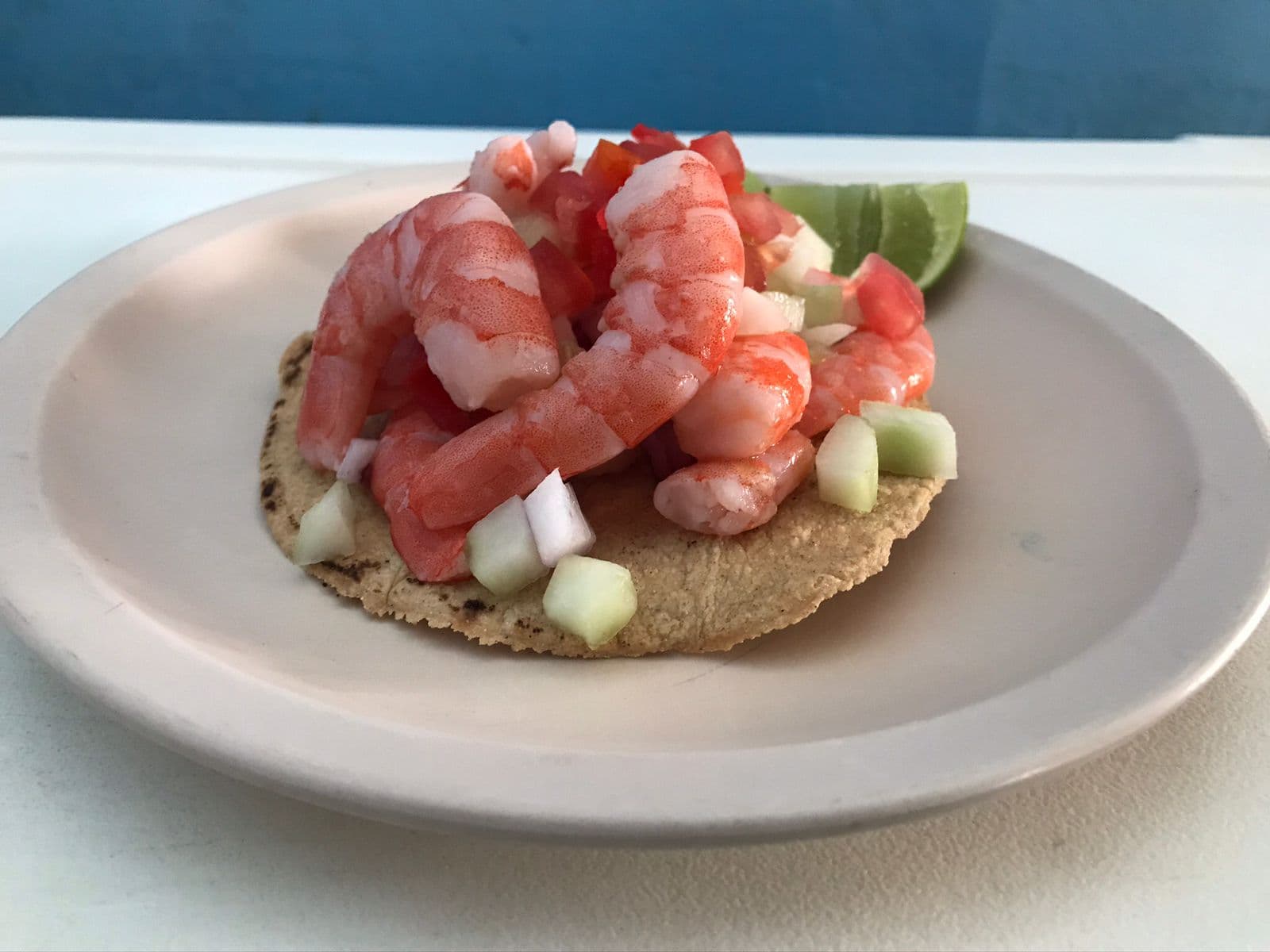 Tostada de Camarón