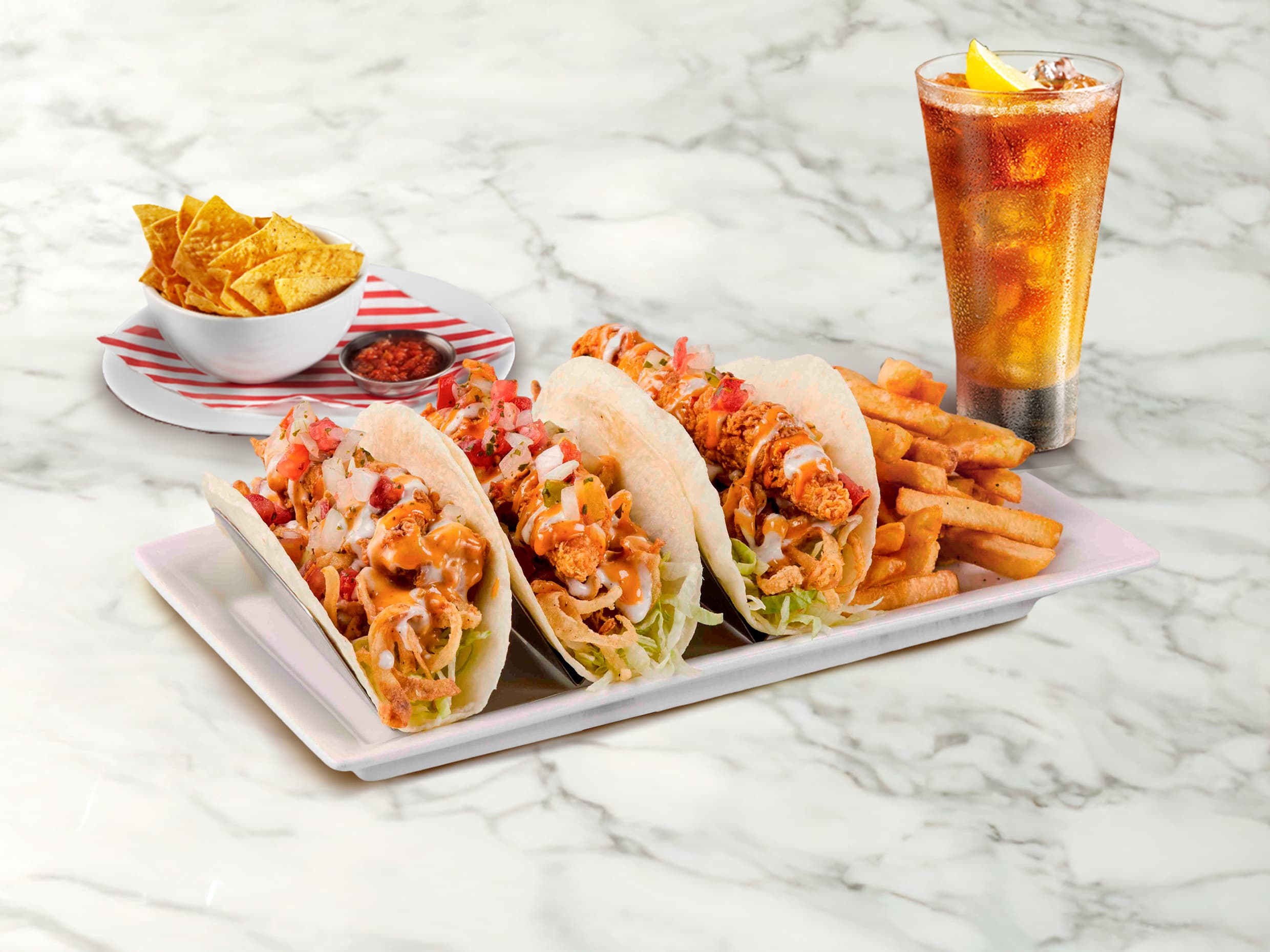 Lunch: Crispy Chicken Tacos
