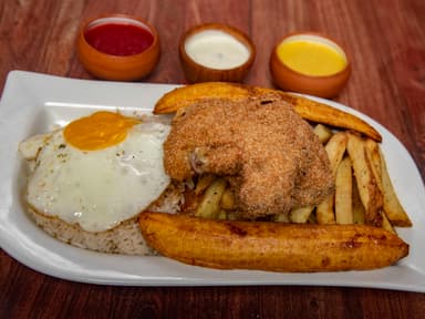 Pollo Broaster a lo Pobre