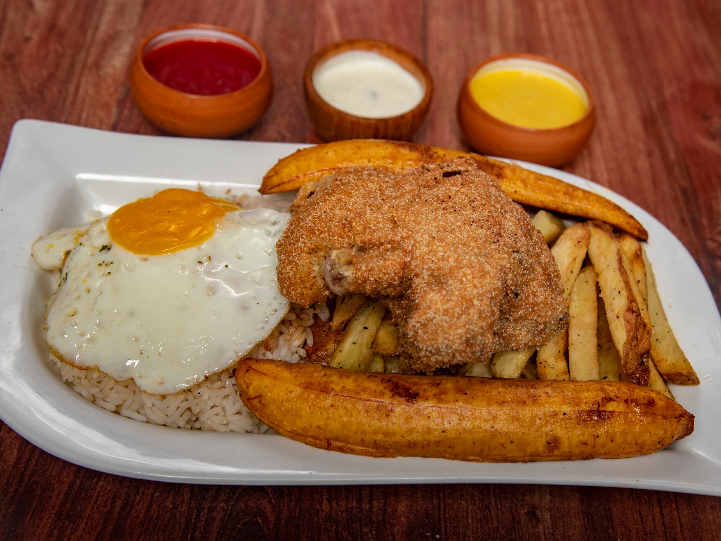 Pollo Broaster a lo Pobre