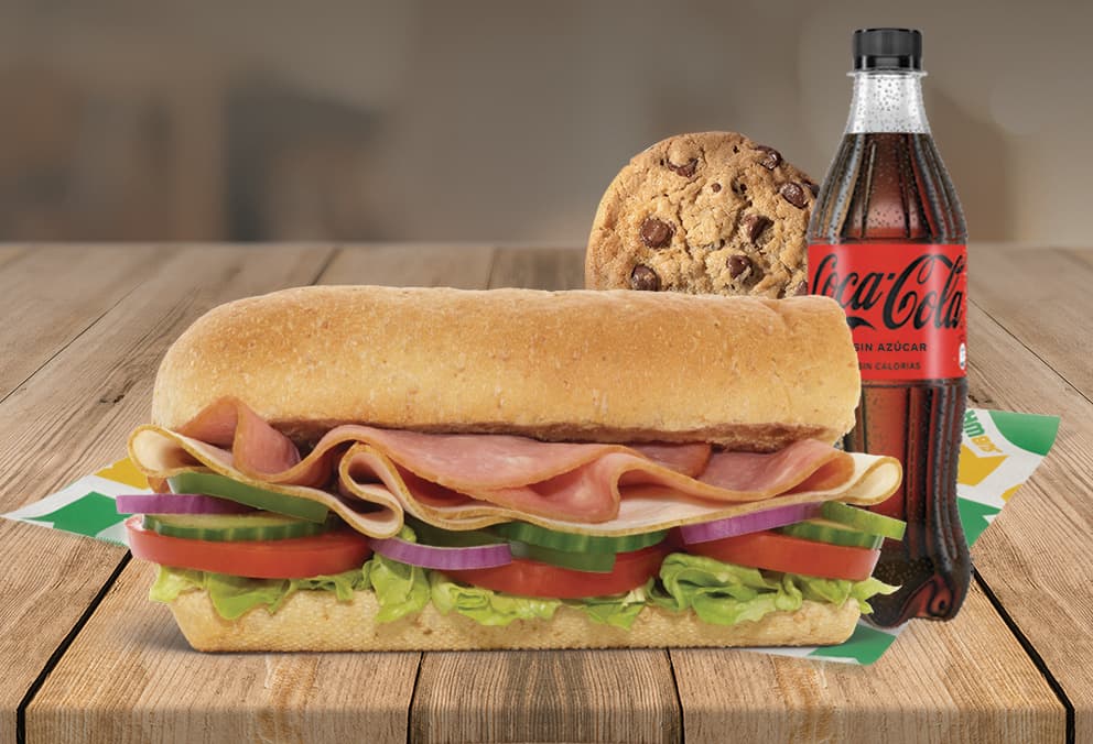 Combo Sub de Pavo y Jamón 15 cm