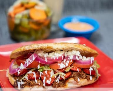 Torta de pierna con tocino