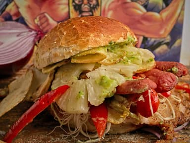 Cemita Luchera Hawaiana