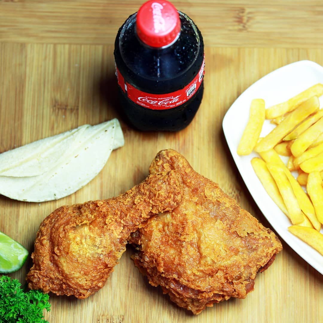 Combo #2 Porción de Muslo + Papas + Bebida