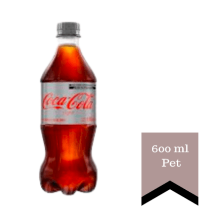 COCA COLA LIGHT PET 600ML              .