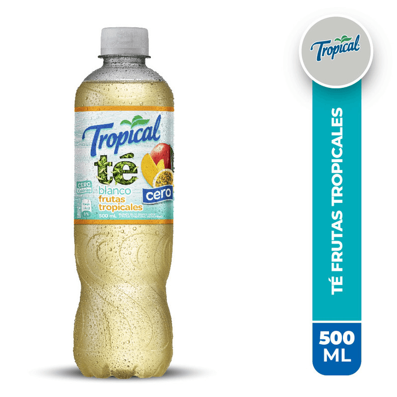 Bebida Té Blanco Tropical Cero Botella 500 ml