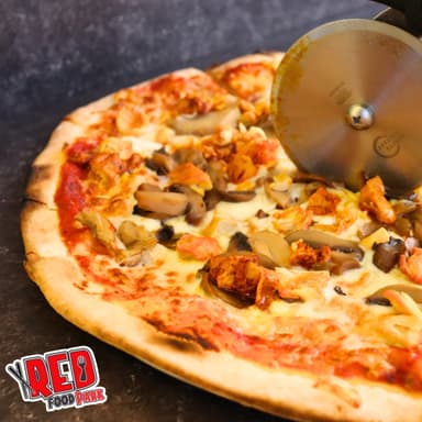 Pizza familiar de champiñones