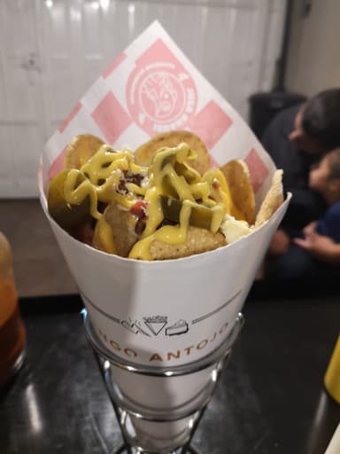 Papas con Queso y Tocino