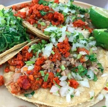 Taco Combinado con Tortilla de Maíz Chica