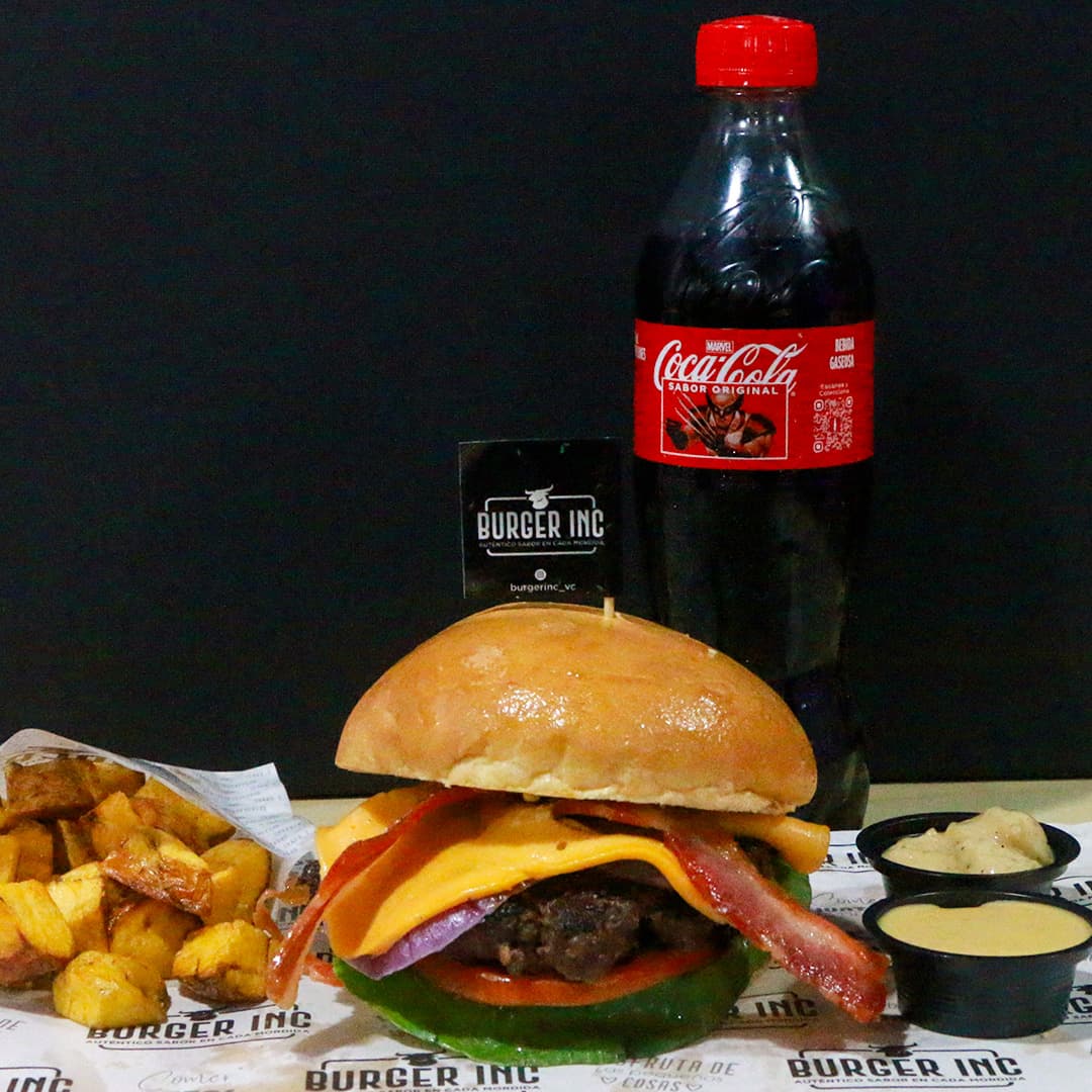 Burger Angus (125 G) + Papas + Gaseosa