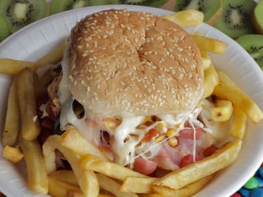 Hamburguesa Mc. Gordo con Papas