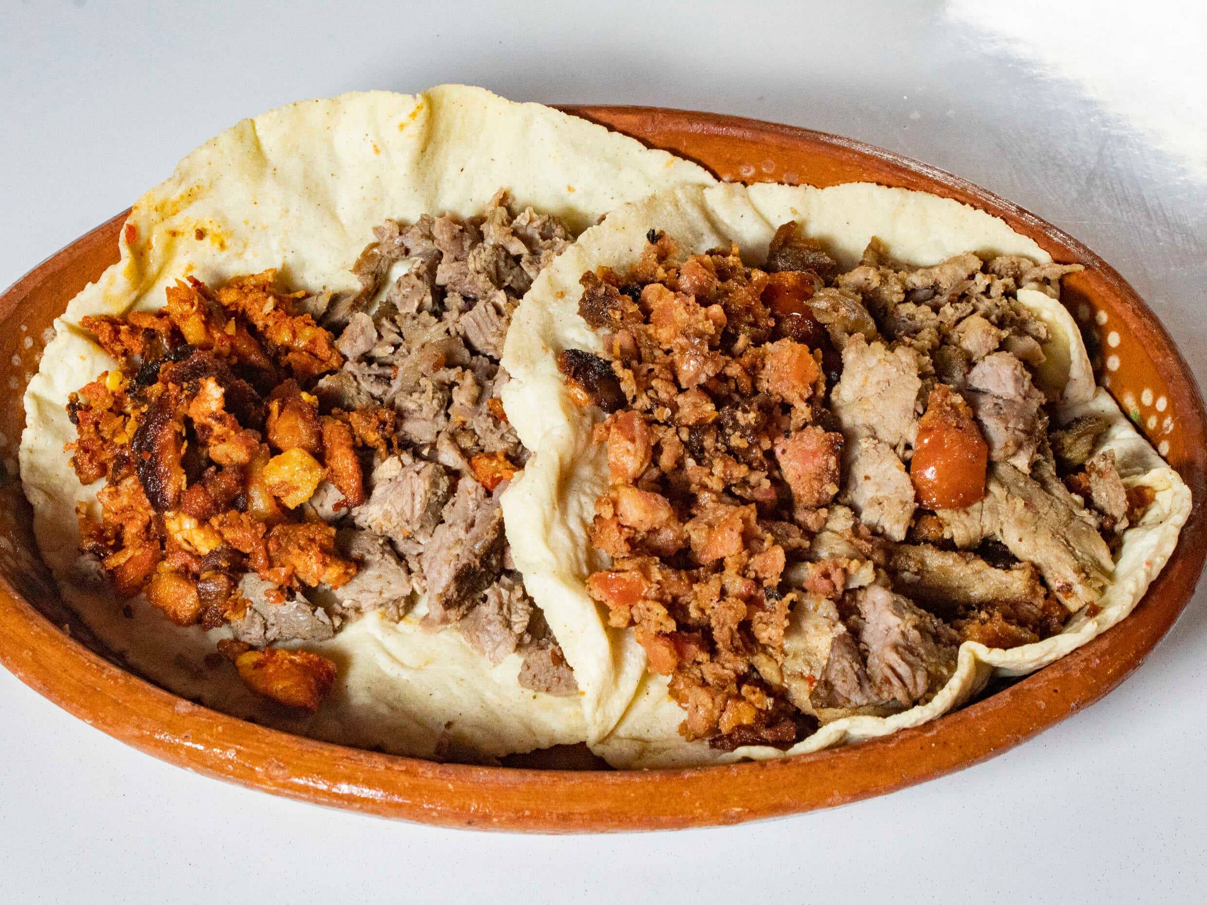 Taco Mixto Asada y Chorizo