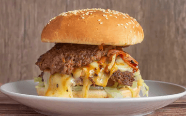 Hamburguesa Doble Carne Sencilla