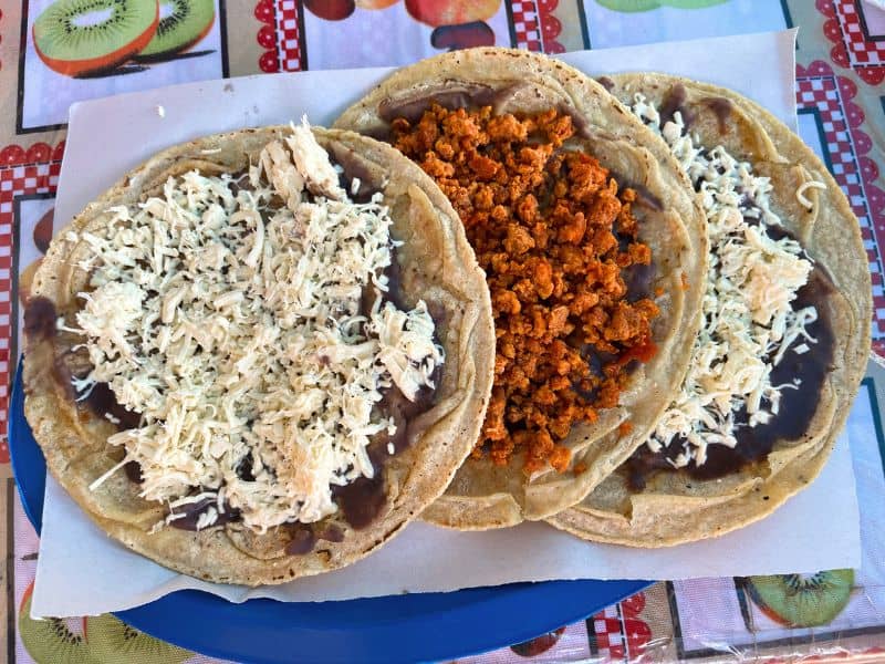 Orden de Sopes o Memelitas con Carne
