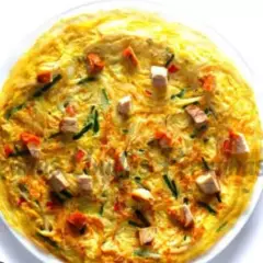 Tortilla con Chancho y Verdura