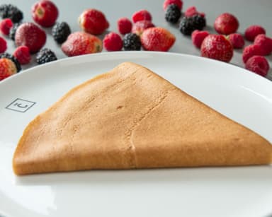 Crepa mermelada de fresa y queso crema