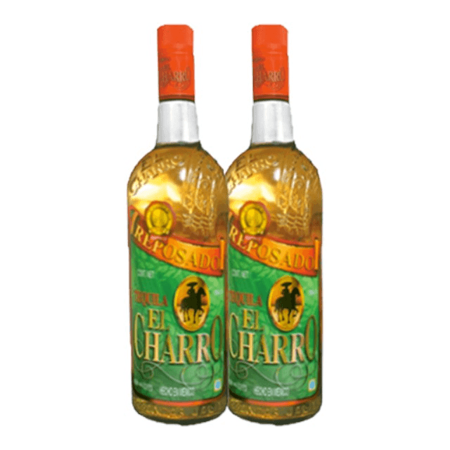 TEQUILA EL CHARRO REPOSADO 750 ML  DUO PACK
