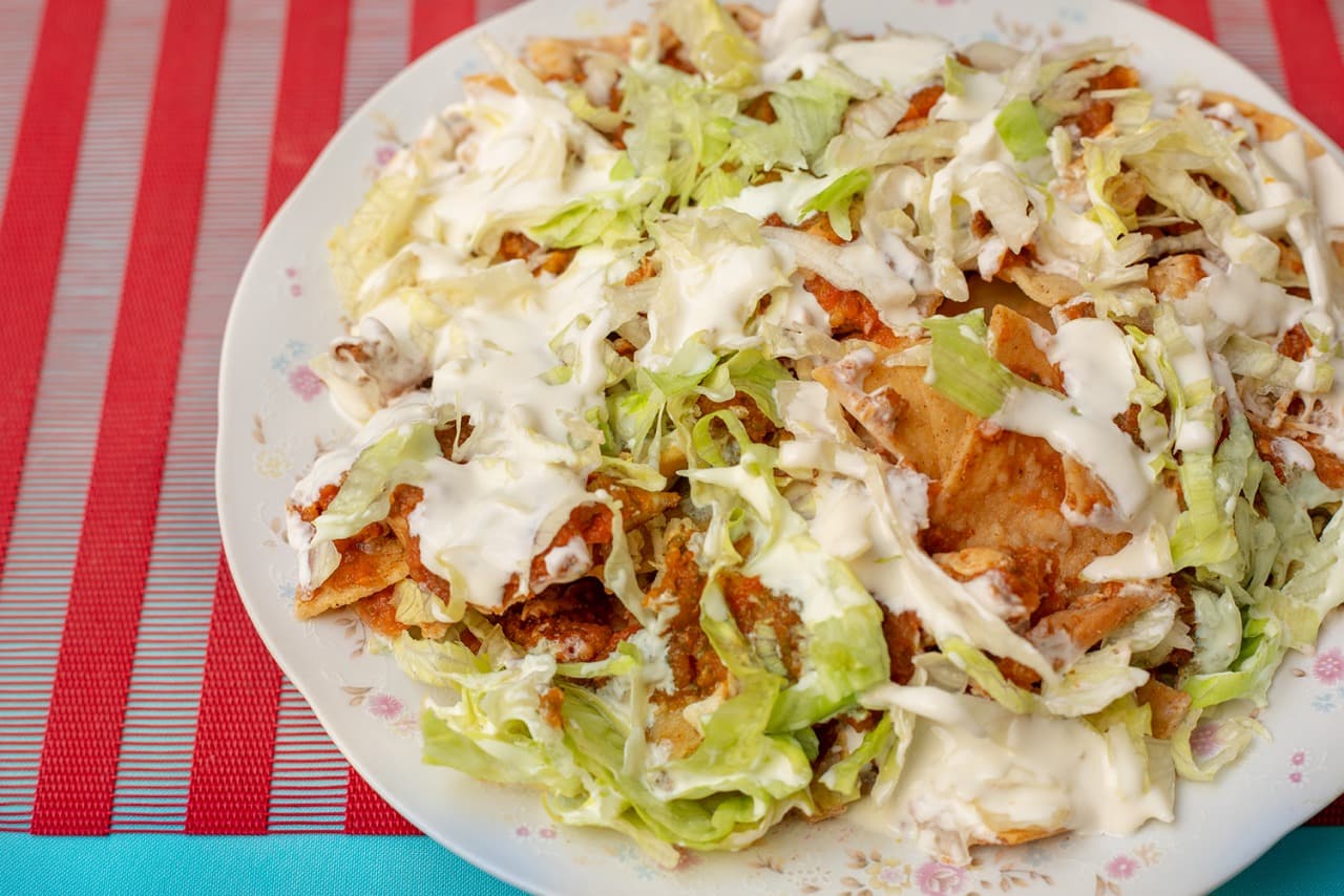 Chilaquiles con Pollo