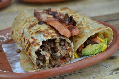 Burro carne asada