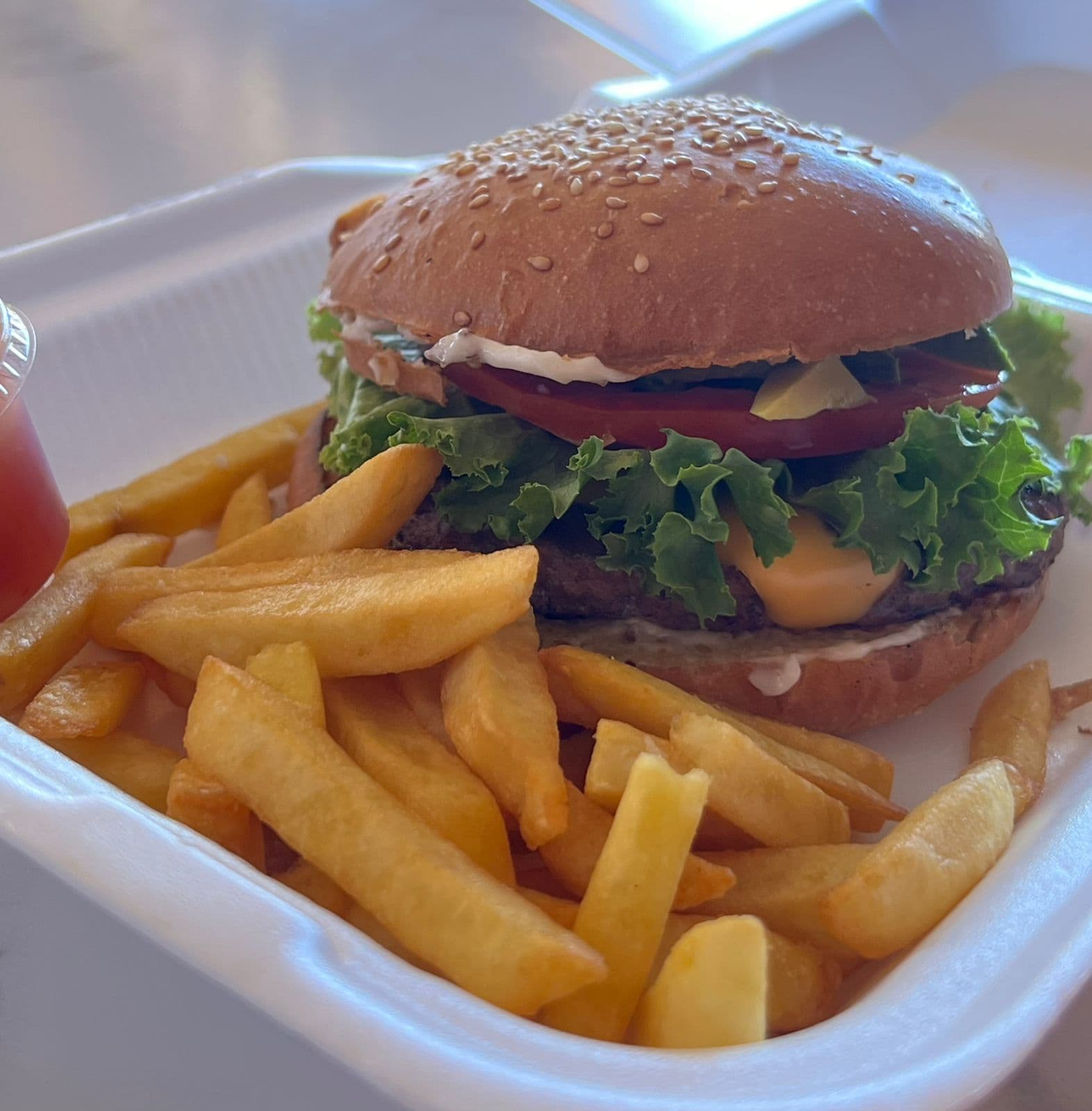 Hamburguesa Con Papas