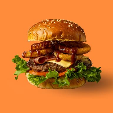 Hamburguesa Aros de Cebolla BBQ