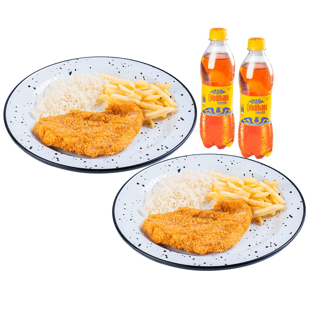 2 Combos Milanesas Medianas