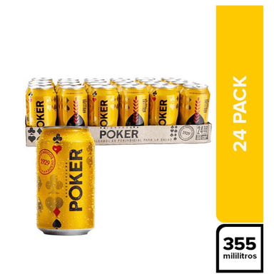 Cerveza POKER Lata 330 ML Unidad