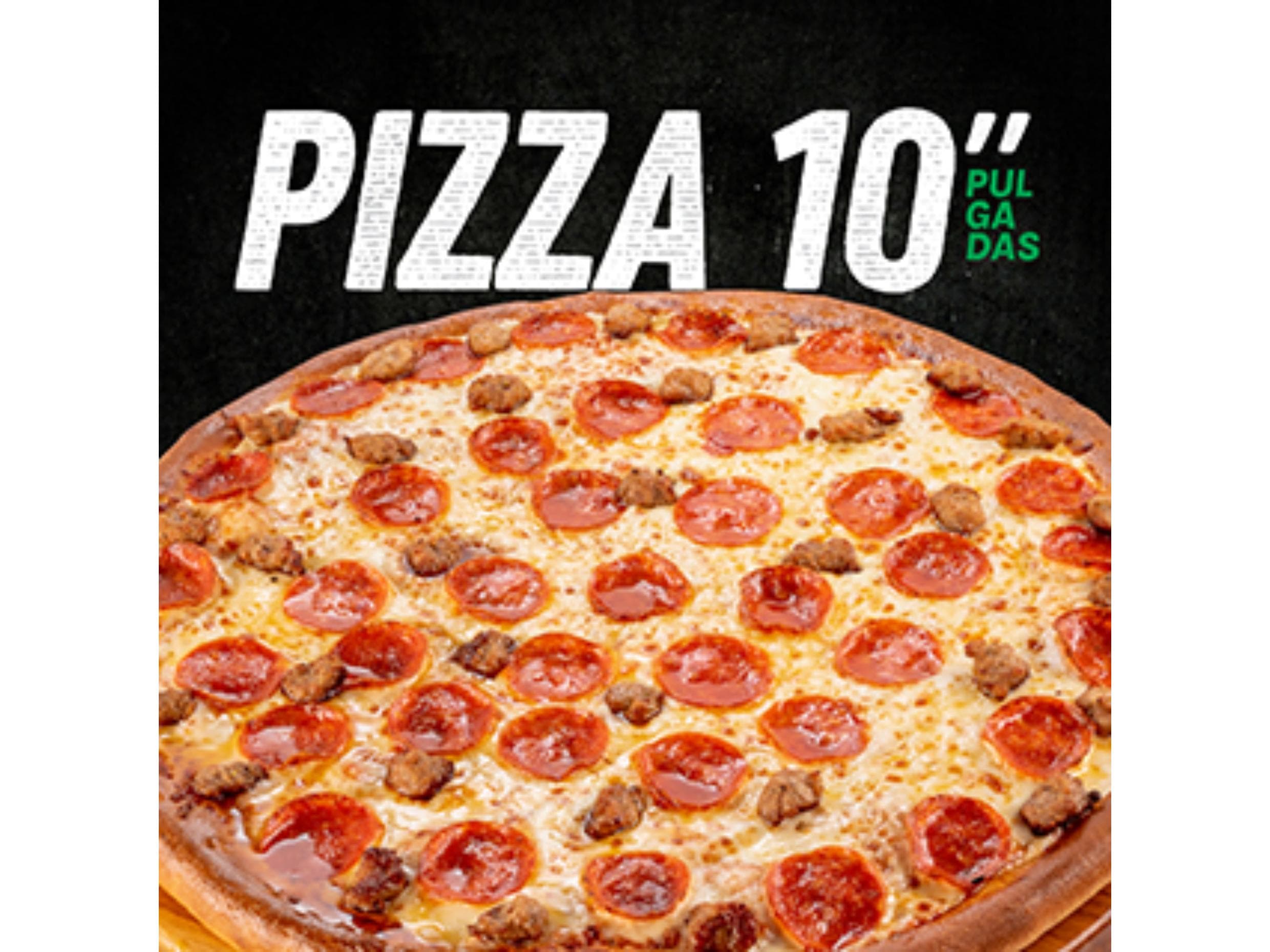 PIZZA DE 10 PULGADAS 4 SLICES