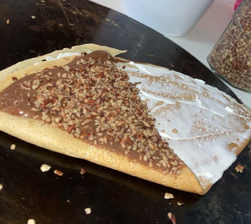 Crepa Nutella y nuez