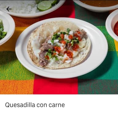 Quesadilla con Carne