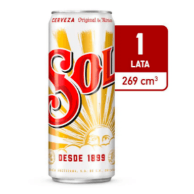 Cerveza Sol Lata 269 ml