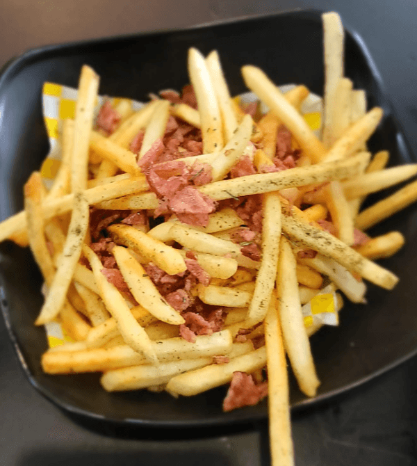 Papas a La Francesa con Tocino