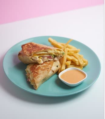 Wrap de Pollo Desmenuzado