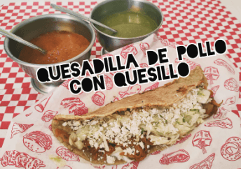 Quesadilla de Tinga de Pollo