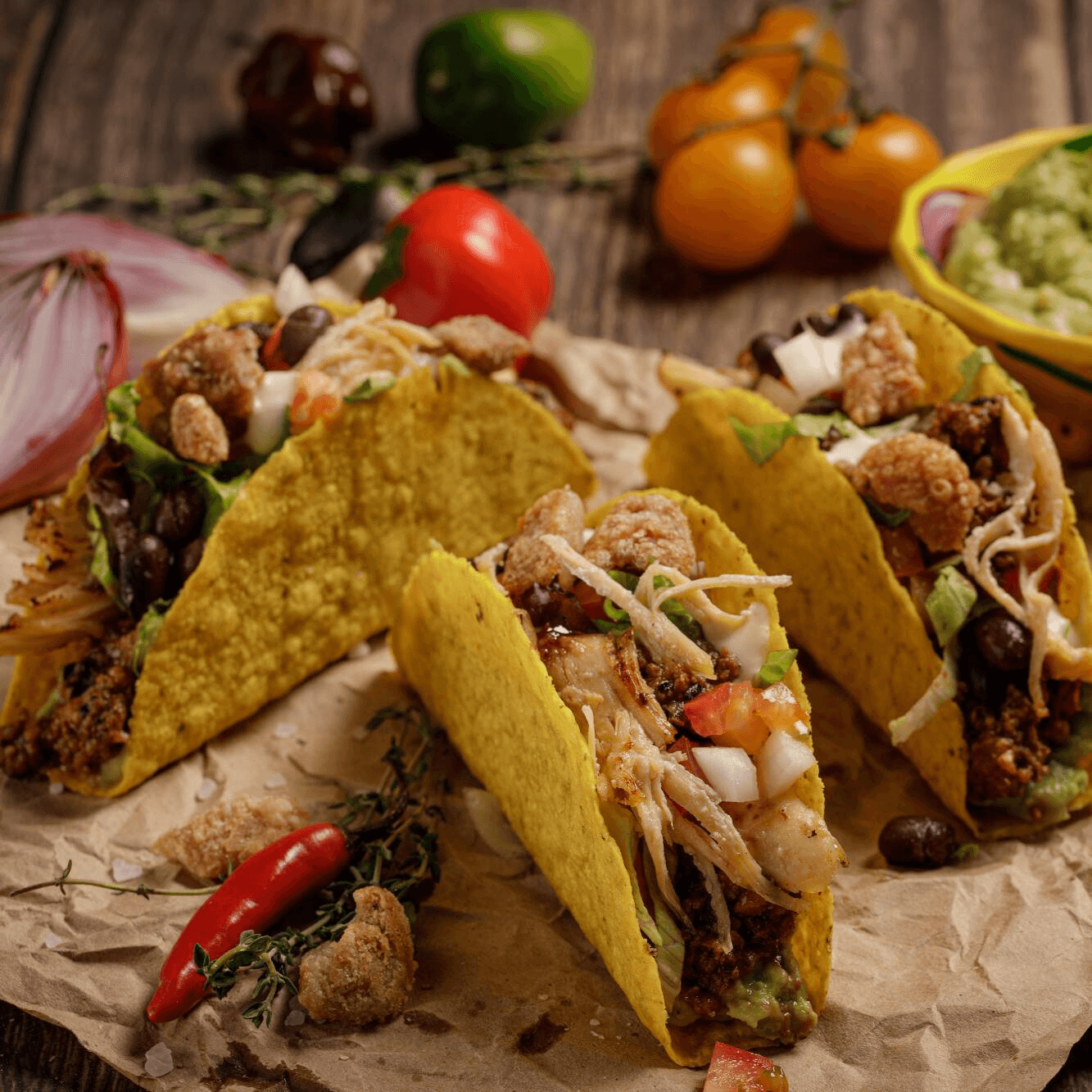 Combo Trio de Tacos + Gaseosa 250 ml