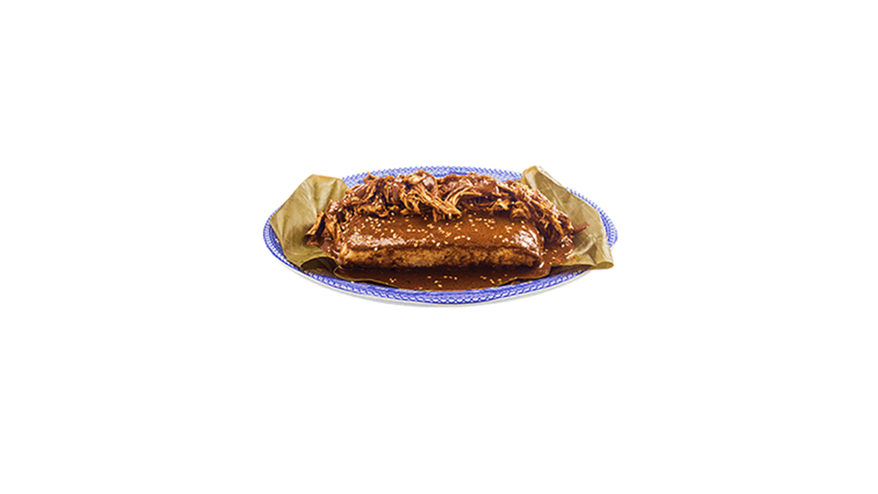 Tamalazo de Pollo con Mole