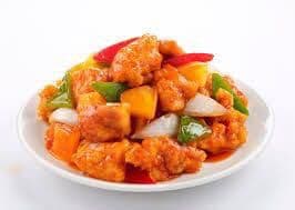 Pollo en Salsa Agridulce China
