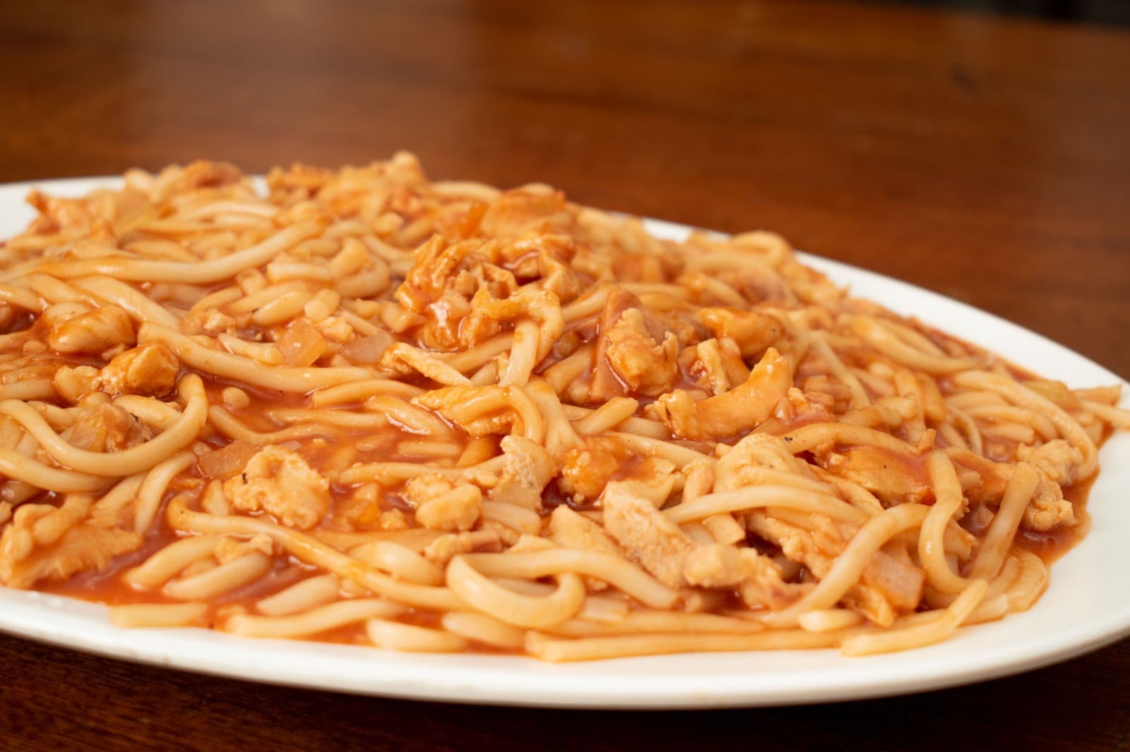 Spaguetti con Pollo