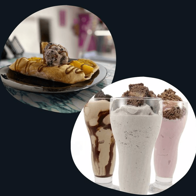 Crepe Frutos Amarillos & Malteada Especial