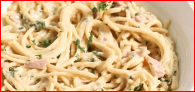 Espagueti con Crema
