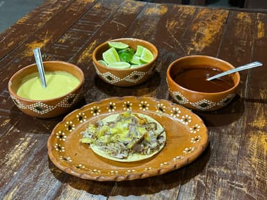 Taco Oriental con Queso.